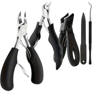 Gsedaox- Professionele Nagelknipper Set -Nageltang-Nagelschaar-Manicure-Teennagelknipper-Pedicureset