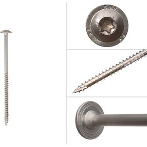 Wovar Tellerkopschroeven RVS A2 6.0 x 120 mm Torx | Doos 100 Stuks