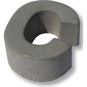Huisnummer beton letter c