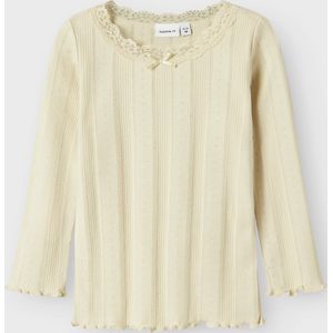 Name It mini meisjes longsleeve FREDA Summer Sand Slim Fit