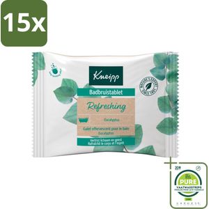 15 x Kneipp - Badbruistablet - Mint Eucalyptus - Grootverpakking - Badtablet - Eucalyptus - Munt - Welness - Ontspanning