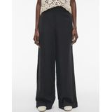 Rouge Edit - Rousummer HW WF Trouser - Zwarte Pantalon - Hoge Taille - Dames