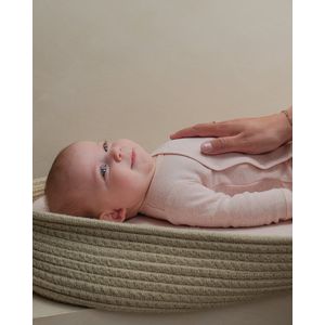 Lodger - Rompertjes - roze - maat 50 - bio katoen - lange mouwen - overslag