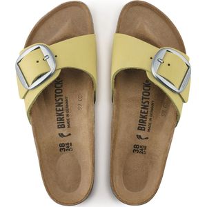 Birkenstock Madrid - maat 36 - Dames Slippers Popcorn Nubuck Big Buckle Narrow-fit