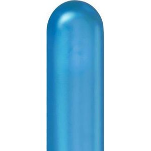 Qualatex ballonnen CHROME Blue 260Q (100 stuks)