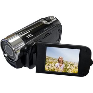 Digitalewarenhuis® vlog camera - full 1080 HD beeld kwaliteit - 2.7 inch scherm met 16 x zoom - met zelfontspanner tot 10s