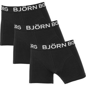 Bjorn Borg Sammy jongens boxershorts - 3-pack - zwart - maat 146