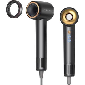 Haardroger-Compacte haardroger met snelle droging, negatieve ionentechnologie en essence-ring - Lichtgewicht en veilig design