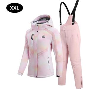 Bovista Ski Suit - Skipak - SkiBroek - Wintersport - Skijas - Dames - 2-Delig - Roze - Maat S