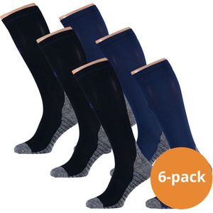 Xtreme Compressie Sokken Hardlopen 6-pack Multi Blue