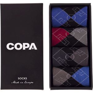 COPA - Argyle Football Pitch Sokken Box - 40 - 46 - Zwart