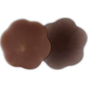 MAGIC Bodyfashion Silicone Nippless Covers - Chocolate - Maat L/XL