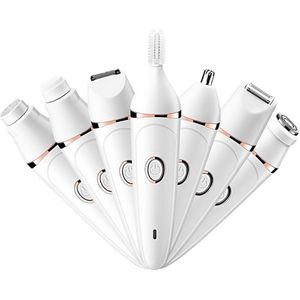 Haarverwijder - Duurzame Haarverwijdering - Snelle Effecten - 7 in 1 - Multifunctionele Scheermachine - Wit