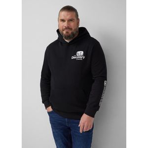 Sweatshirt - Hoodie - Katoenmix - Met Lange Mouwen - Praktische Kangoeroezak