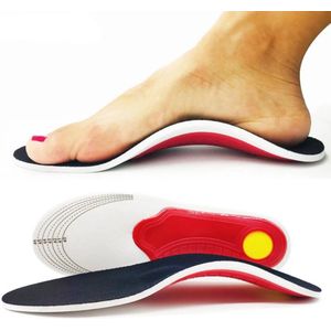 Orthopedische Binnenzool Steunzool voor Platvoet (Schoenmaat 41-45) - Demping, Luchtbeweging, Comfortabele Inlegzolen voor Voeten, Drukverlichting, Kussenvulling, Voetsteun en Support