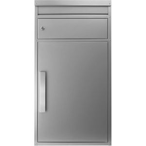 Grote weervoorspelling pakketbrievenbus voor buiten met ruim pakketvak