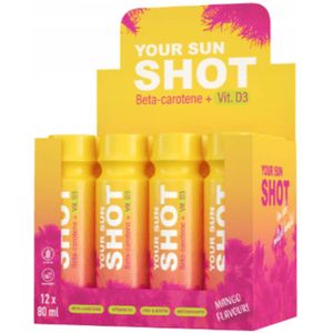 Your Sun SHOT - Mango - Sunshot - Tanshot - Gezondheidsdrank - doos 12x 80ml