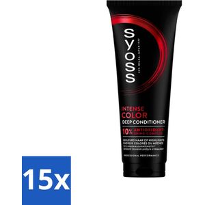 15 x Syoss - Color - Conditioner - Kleurbehoud tot 12 Weken - 250 ml -