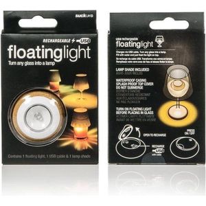 Floatinglight - Lamp voor in een glas Floatinglight - lamp voor in een glas