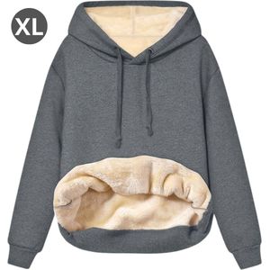 Nivard Hoodie Deken - Warme Trui Dames - Truien Dames - Fleece Trui - Winter - Wollen Trui Dames - Deken Met Mouwen - Hoodie Blanket - Grijs - Maat S