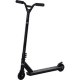 HOMCOM - Stunt Scooter - Zwart - 10 cm Grote Wielen - Rutschfest Deck