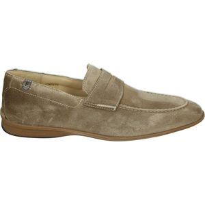 Floris van Bommel 40004-22-02 - Volwassenen Instappers - Kleur: Wit/beige - Maat: 43.5