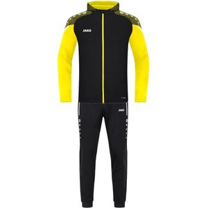 Jako Performance Trainingspak Polyester Met Capuchon Kinderen - Zwart / Zachtgeel | Maat: 140