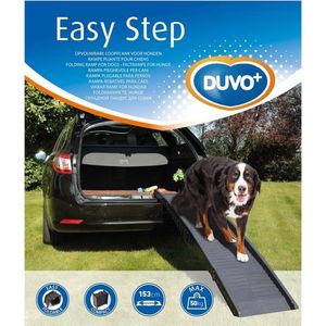 Honden loopplank voor auto Plastic Easy Step - Grijs- Tot 50kg - 43x40x26cm