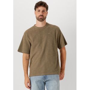 Forét Willow T-shirt Polo's & T-shirts Heren - Khaki - Maat S
