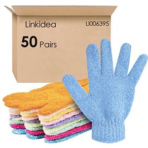 Dubbelzijdige Exfoliërende Handschoenen - 50 Paar Bad- en Scrub Wanten voor Dode Huidverwijdering