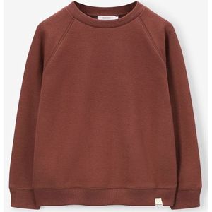 Sissy-Boy - Donkerbruine Sweater - Lange Mouwen - Hoge Crewneck Halslijn - Regular Fit