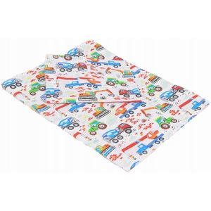 Kinderbeddengoed Katoen 100x160cm + 50x60cm - Met Graafmachines