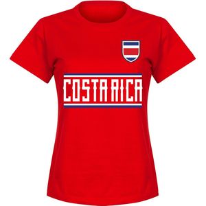 Costa Rica Team T-Shirt - Rood - Dames - XL