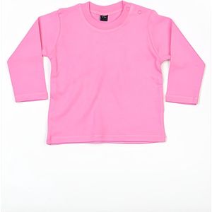 Babybugz Baby Long Sleeve T BZ11 - Bubble Gum Pink - 6-12 Maanden