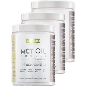 Be Keto | MCT Oil Powder | French Vanilla | 3 stuks | 3 x 300 gram