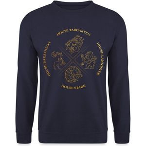 Game Of Thrones Houses Targaryen Lannister Stark Sweater Heren