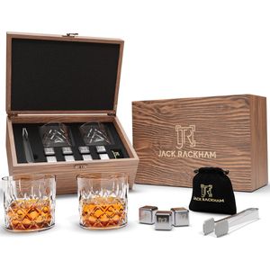 Whiskey Set 12 delig Whisky set - Met Glazen En Aluminium Stenen - Whisky Stones Set