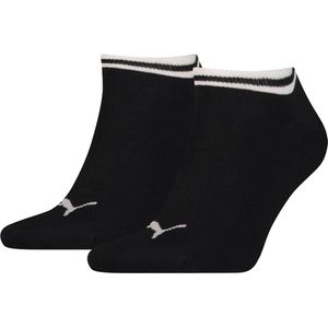 Puma Heritage Sneaker Unsex (2-pack) - enkelsokken - zwart - Maat: 43-46