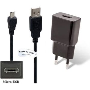 OneOne 2A lader + 1,5m extra sterke Micro USB kabel. Universele oplader adapter past op Huawei MediaPad 7 Lite, 7 Youth, Youth2, 10 Link, 10 Link+ Plus, T5, Honor Pad 2, M1, M2 10.0, M3 8.4, M3 Lite 10, M3 Lite 8