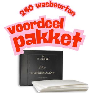 Rosaodor wasmiddel doekjes Voordeelverpakking - stralend schoon