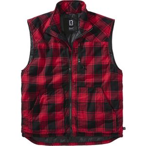 Brandit - Lumber Mouwloos jacket - M - Rood/Zwart