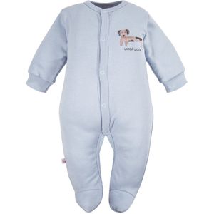 Eevi - Boxpakje/Slaappakje/Pyjama/Onesie - Teckel - Licht-Blauw - Maat 62 - 2 t/m 4 maanden