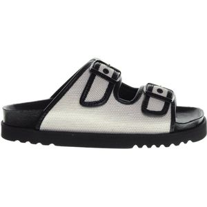 Scholl Juliette Zwart Wit Canvas maat 42