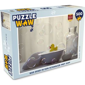 Puzzel Badeend - Schaal - Sop - Legpuzzel - Puzzel 500 stukjes