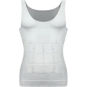 Jumada's - Corrigerend Hemd - Body Buik Shapewear - Mannen - Slanker - Slim Waist Shaper - Wit - Medium