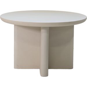 Eettafel Rond 120cm - Beige betonlook - Miso - Giga Meubel