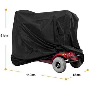 Knaak Scootmobiel Beschermhoes - Regenhoes - Waterdicht - Zwart