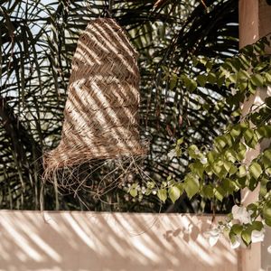 Hoge zeegras hanglamp | Noa May | Handgemaakt in Marrakech