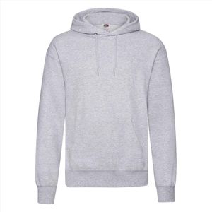 Fruit of the Loom Hoodie Heather Grey Maat XXL dubbellaagse capuchon