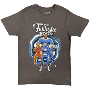 Marvel - Fantastic Four Portrait Heren Tshirt - 2XL - Grijs